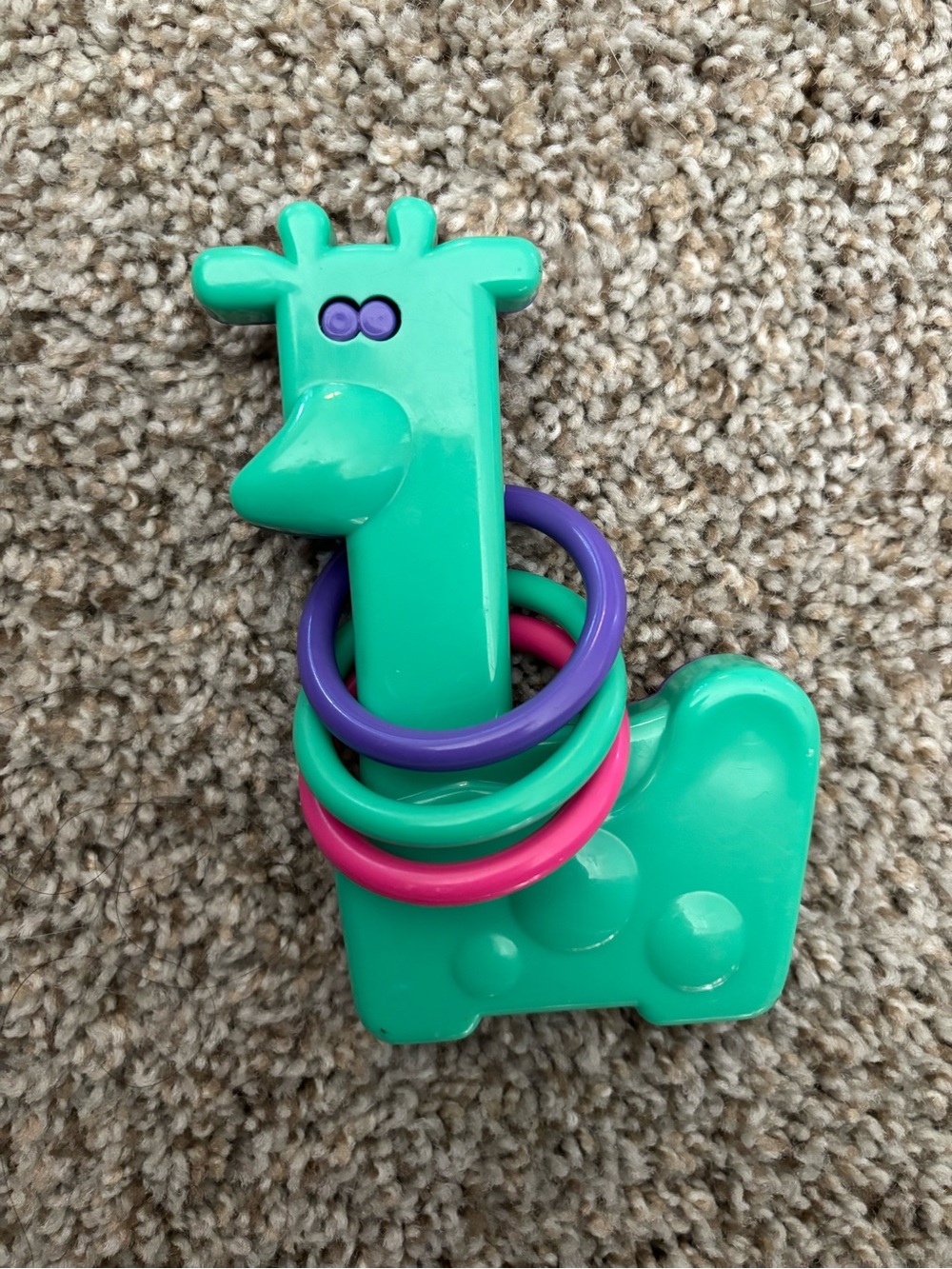 Green Giraffe Ring Stack Toy - Kids Toys